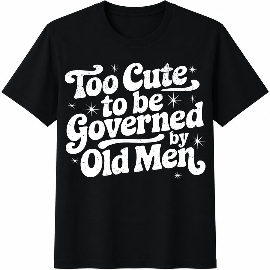 Anti Trump Feminist Cotton T-Shirt in Black