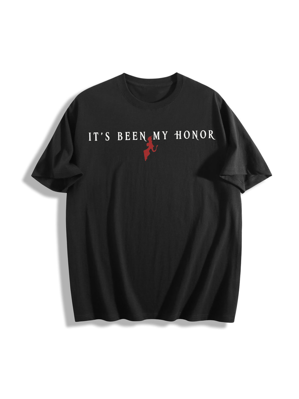 Onyx Storm Liam Mairi Cotton T-Shirt in Black