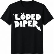 Loaded Diaper Cotton T-Shirt in Black