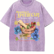 Mao's Apothecary Poisons Soft Kawaii Japanese vintage washed oversized T-shirt in Purple