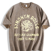 Rolls Just Like Grandma Used to Make Vintage Washed T-Shirt in Brown