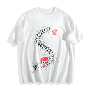 Centipede Kaneki Ken Cotton T-Shirt in White