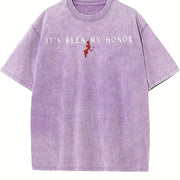 Onyx Storm Liam Mairi Liam Quotes vintage washed oversized T-shirt in Purple