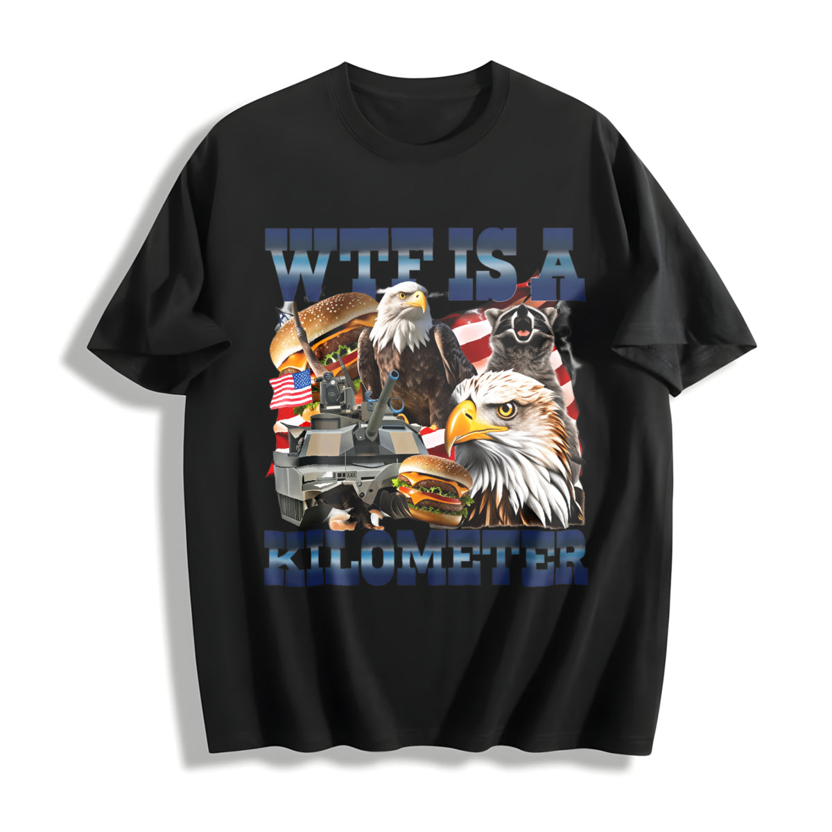 WTF Is a Killometer Cotton T-Shirt in Black