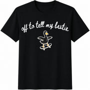Best Friend Matching Cotton T-Shirt in Black