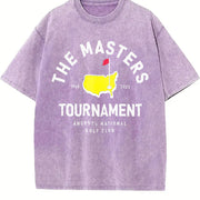 THE Masters Golf for & Y2K & Sports Vintage Washed T-Shirt in Purple