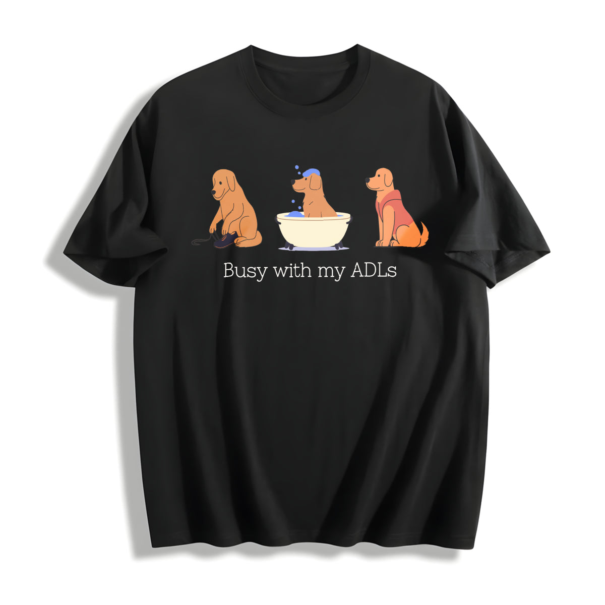 Occupational Therapy Cotton T-Shirt in Black