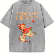 Toodaloo Cuntaroos Vintage Washed T-Shirt in Gray