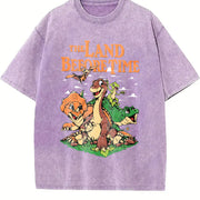The Land Before Time Dinosaur Friends vintage washed oversized T-shirt in Purple