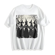 Girls Will Be Girls Witch Cotton T-Shirt in White