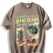Rise and Fall at Sanctuary Moon Vintage Washed T-Shirt in Brown