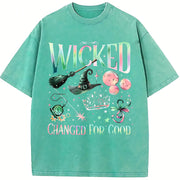 Wicked Change for Good vintage washed oversized T-shirt in Blue