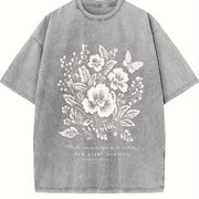 His Mercies Are New Every Morning Vintage Washed T-Shirt in Gray