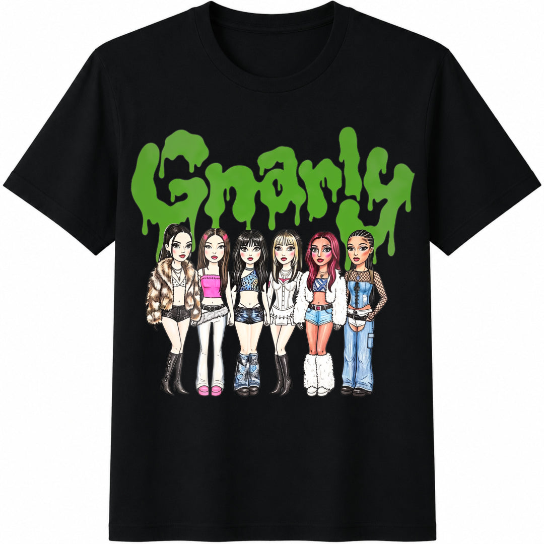 Katseye Music Katseye K-P&Op Cotton T-Shirt in Black