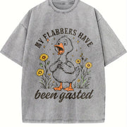 My Flabbers Have Been Gasted Vintage Washed T-Shirt in Gray