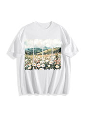 ColorsLet Kindness Bloom Cotton T-Shirt in White