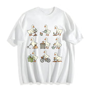 Earth Day Goose Earth Day Cotton T-Shirt in White