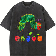 The Very Hungry Caterpillar Vintage Washed T-Shirt in Black