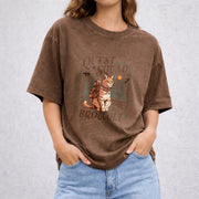 Onyx Storm Quest Squad Broccoli vintage washed oversized T-shirt in Brown