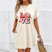 Dress Autumn Cotton T-Shirt in White