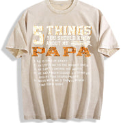 5 Things You Should Know About My Papa Vintage Washed T-Shirt in Beige