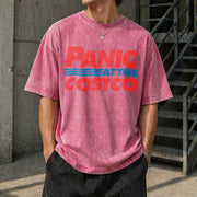 Panic at the Costco Vintage Washed T-Shirt in Red