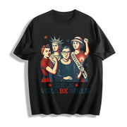 Girls Will Be Girls Cotton T-Shirt in Black