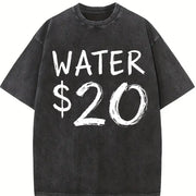 Water & $20 Short-sleeve for & Vintage Washed T-Shirt in Black