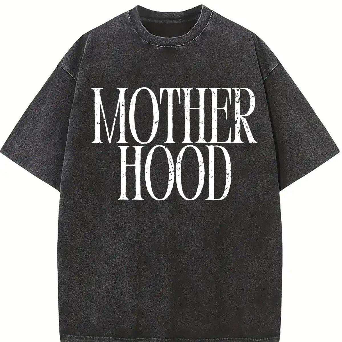 Mother Hood Mama Vintage Washed T-Shirt in Black