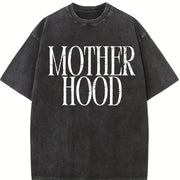 Mother Hood Mama Vintage Washed T-Shirt in Black