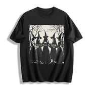 Girls Will Be Girls Witch Cotton T-Shirt in Black