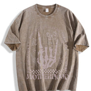 Some Days I Rock It Vintage Washed T-Shirt in Brown