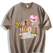 Wash Mothers Day Mom Vintage Washed T-Shirt in Brown