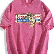 Forrest Bubba Shrimp Movie Classic movie Original vintage washed oversized T-shirt in Red