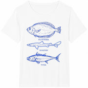 Subtle Anti Trump Fishing for FDT Anti Maga Fishing Cotton T-Shirt in White