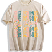 Be Kind Vintage Washed T-Shirt in Beige