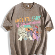 One Little Spark Festival of the Arts Vintage Washed T-Shirt in Brown