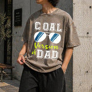Dad and Son Matching Vintage Washed T-Shirt in Brown