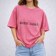 Onyx Storm vintage washed oversized T-shirt in Red
