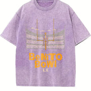 Benito Bowl Halftime Show 2026 Game Day Outfit vintage washed oversized T-shirt in Purple