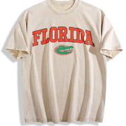 And Matching 2026 New Vintage Washed T-Shirt in Beige