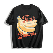 That's Bananas Cute Cotton T-Shirt in Black