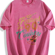 Raised on 90s Country Vintage Washed T-Shirt in Red