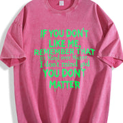 Mind Over Matter Bold Text for Spring and Outfits vintage washed oversized T-shirt in Red