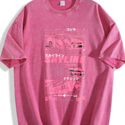 GT3 RS Street Racing Vintage Washed T-Shirt in Red