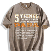 5 Things You Should Know About My Papa Vintage Washed T-Shirt in Brown