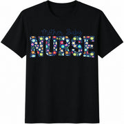 Mother Baby Nurse Graduation Teefor Future Maternity Nurse Cotton T-Shirt in Black