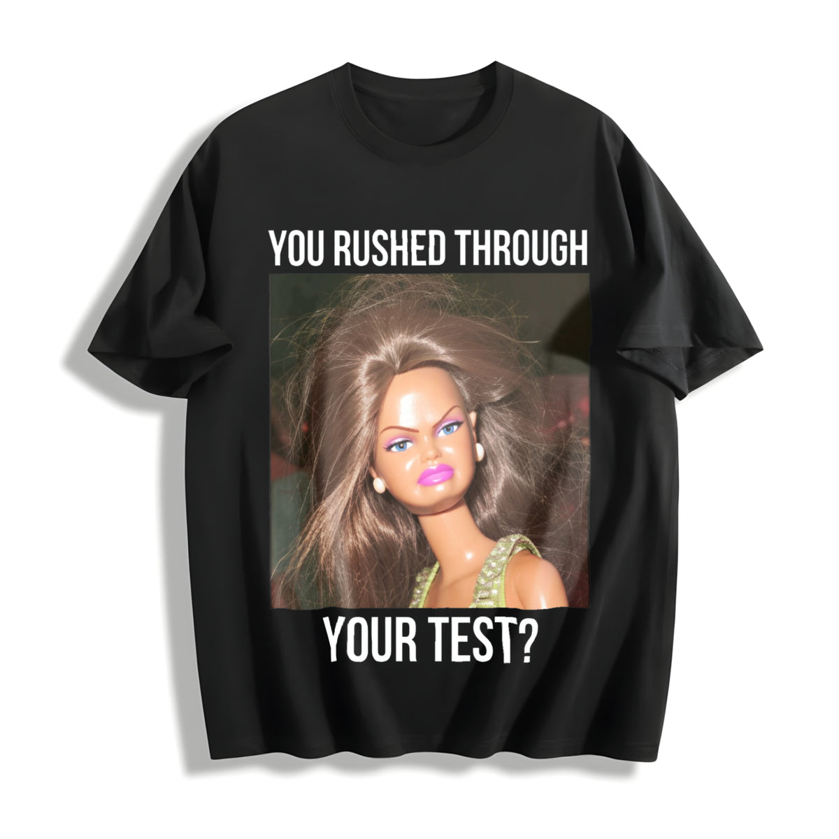 Test Day Teacher State Testing Cotton T-Shirt in Black
