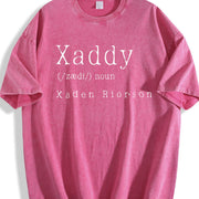 Xaddy Xaden Riorson Xaden Fourth Wing vintage washed oversized T-shirt in Red
