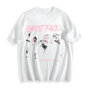 Ghostface Horror Movie Cotton T-Shirt in White